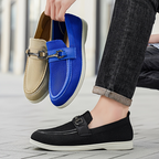 Men's Breathable Penny Loafers - Slip-On Casual Shoes