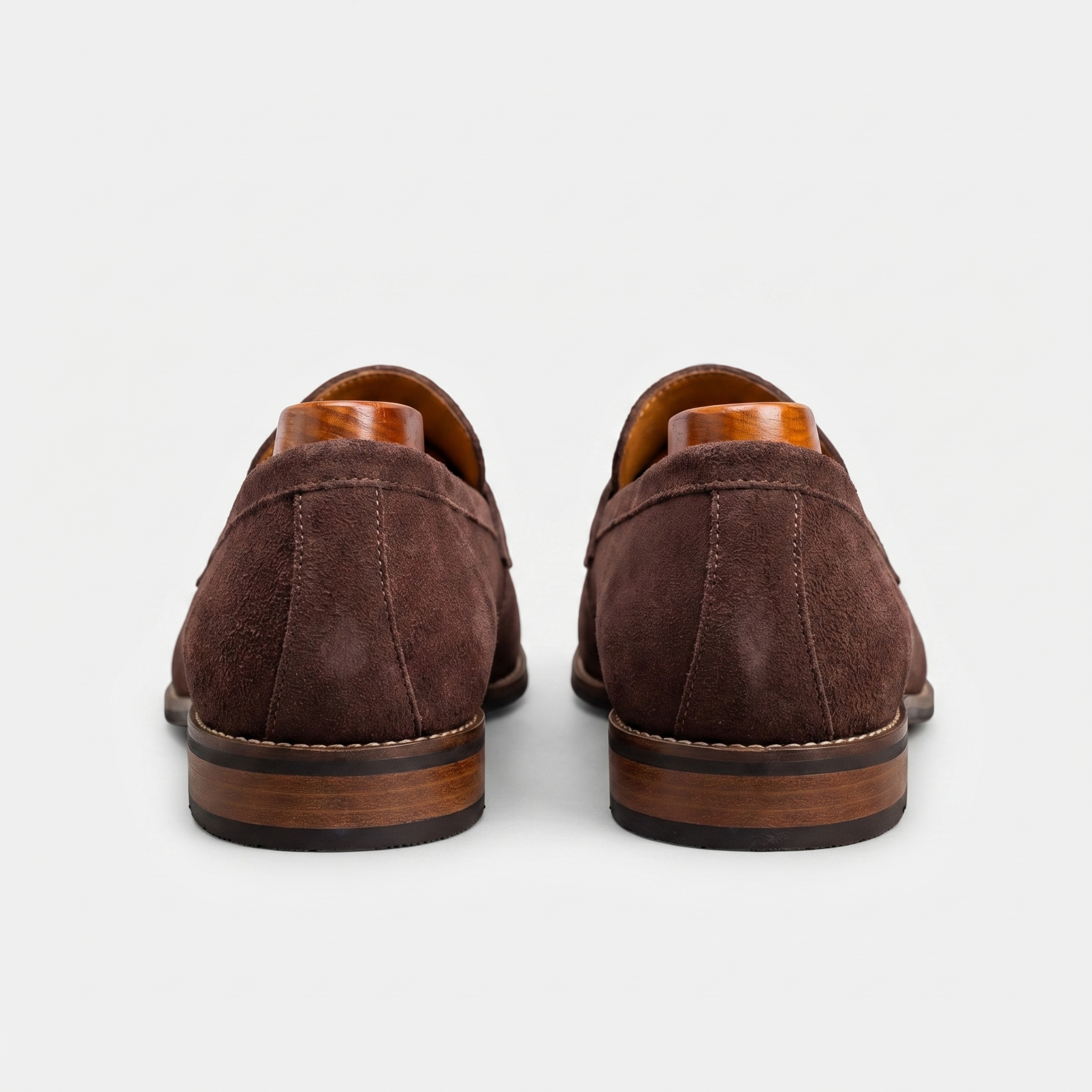 Men's Luxury Suede Loafers - Cowhide Penny Design Shoes