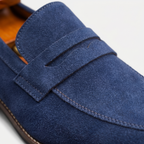 Men's Luxury Suede Loafers - Cowhide Penny Design Shoes