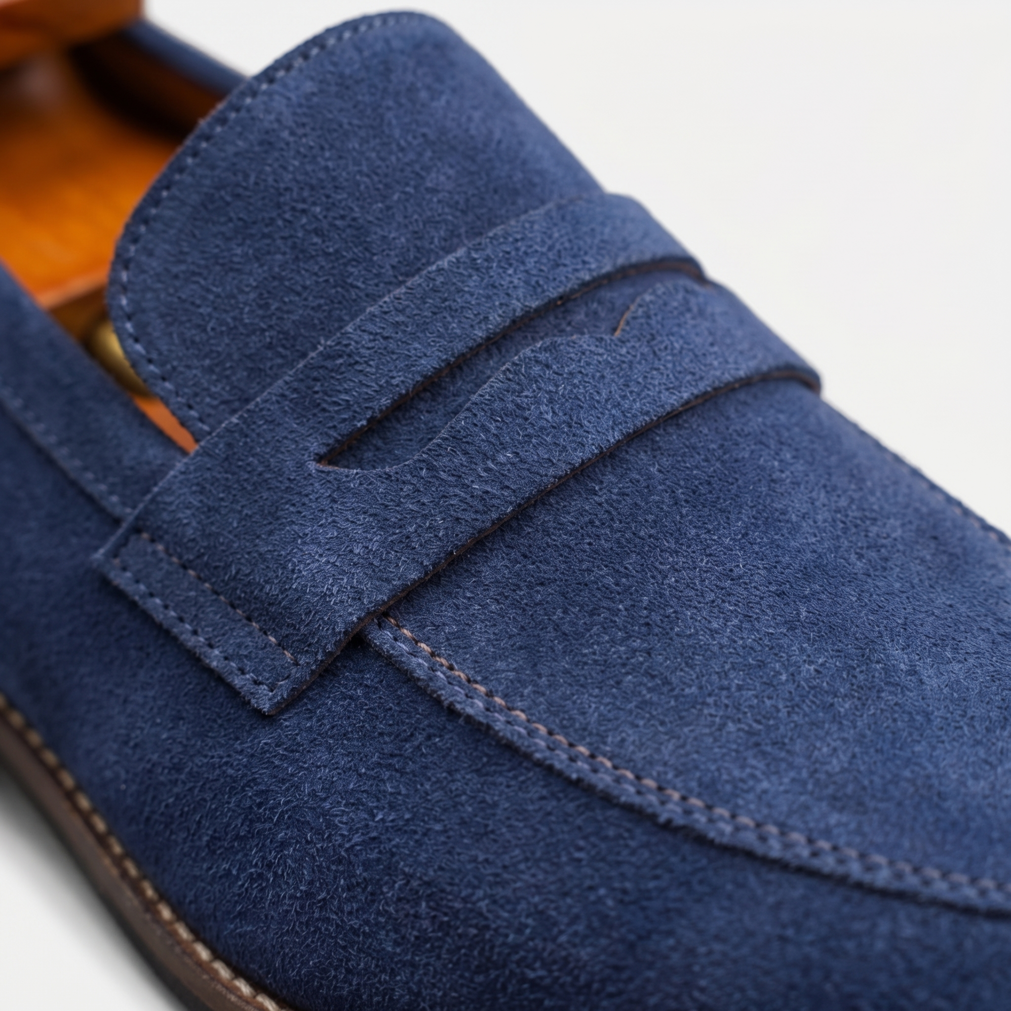 Men's Luxury Suede Loafers - Cowhide Penny Design Shoes