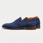 Men's Luxury Suede Loafers - Cowhide Penny Design Shoes