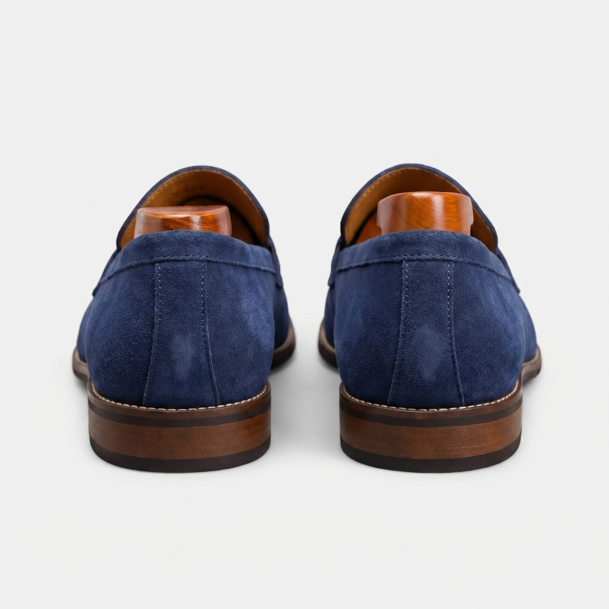 Men's Luxury Suede Loafers - Cowhide Penny Design Shoes