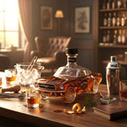 Car Design Whiskey Decanter – Mustang Inspired Glass Bar Decanter