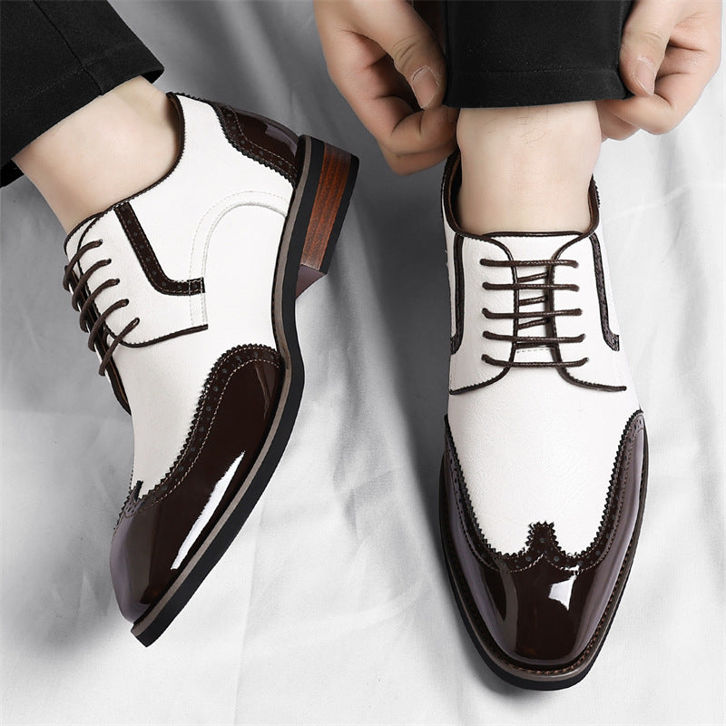 Men's Leather Dress Shoes - Lace-Up Formal Shoes