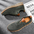 Men's Breathable Knit Casual Sneakers – Lightweight Lace-Up Comfort Trainers
