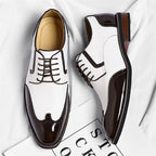 Men's Leather Dress Shoes - Lace-Up Formal Shoes