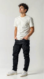 Men’s Casual Stretch Cargo Pants – Slim Fit Denim Jeans