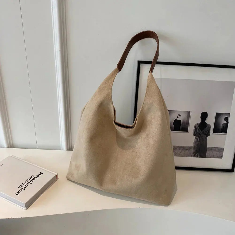 Suede Tote Bag – Stylish Everyday Handbag for Women