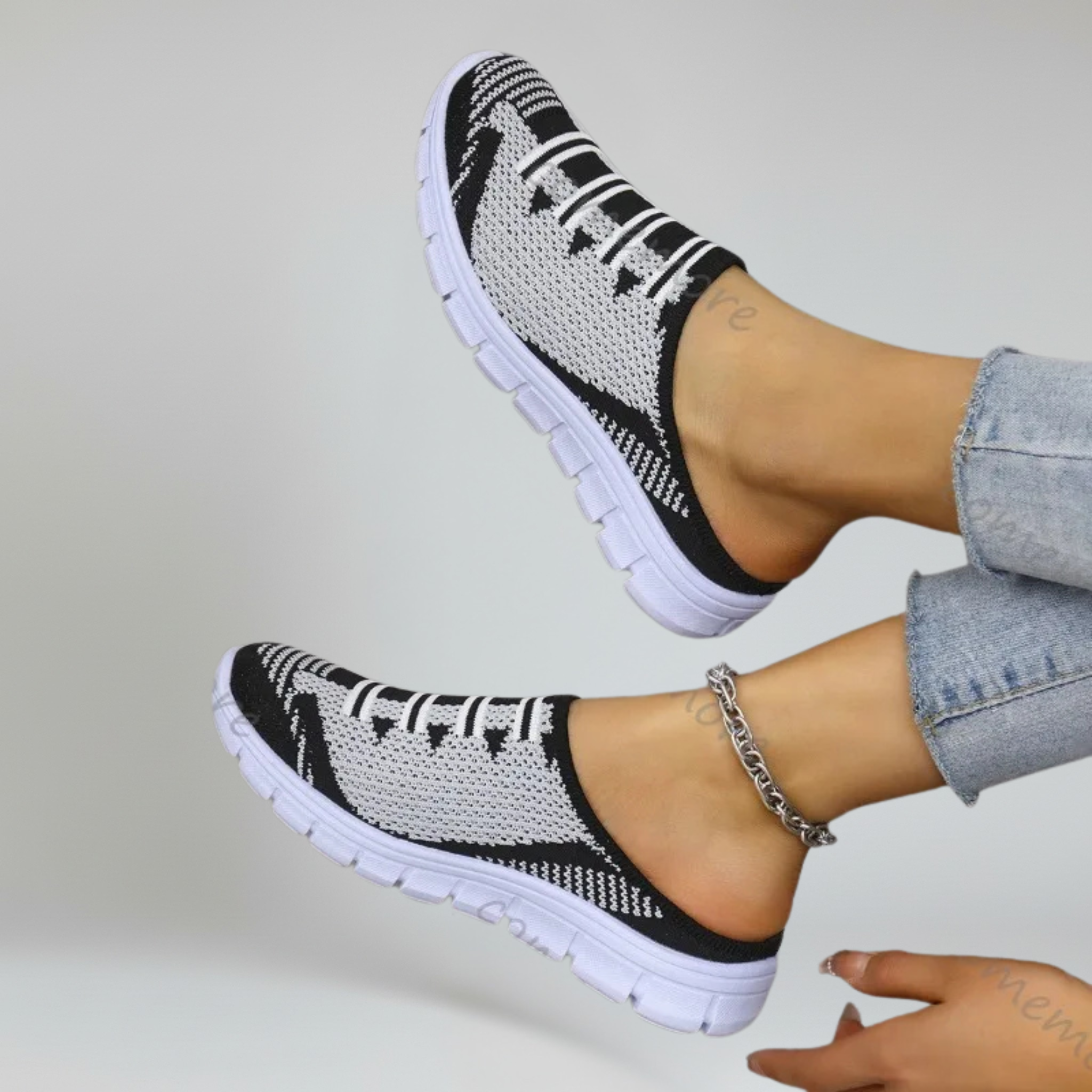 Women Breathable Slip-On Mules – Lightweight All-Day Comfort