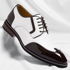 Men's Leather Dress Shoes - Lace-Up Formal Shoes
