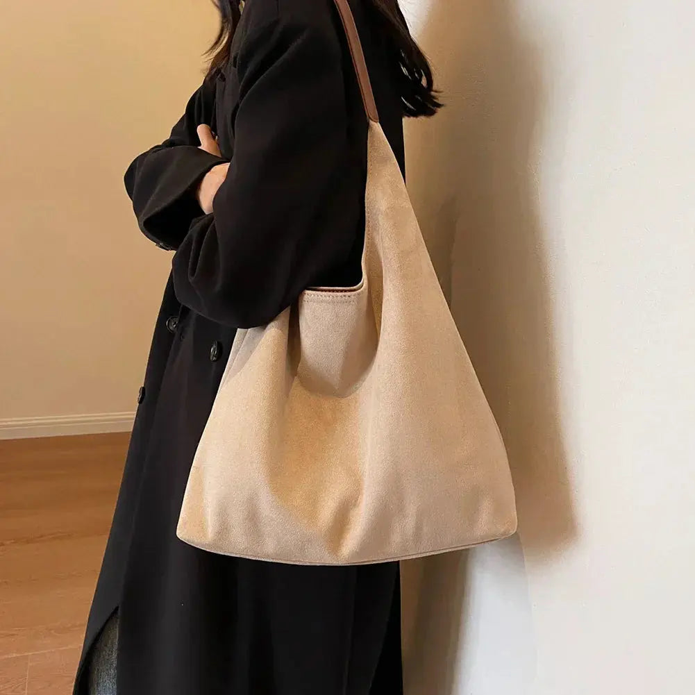 Suede Tote Bag – Stylish Everyday Handbag for Women