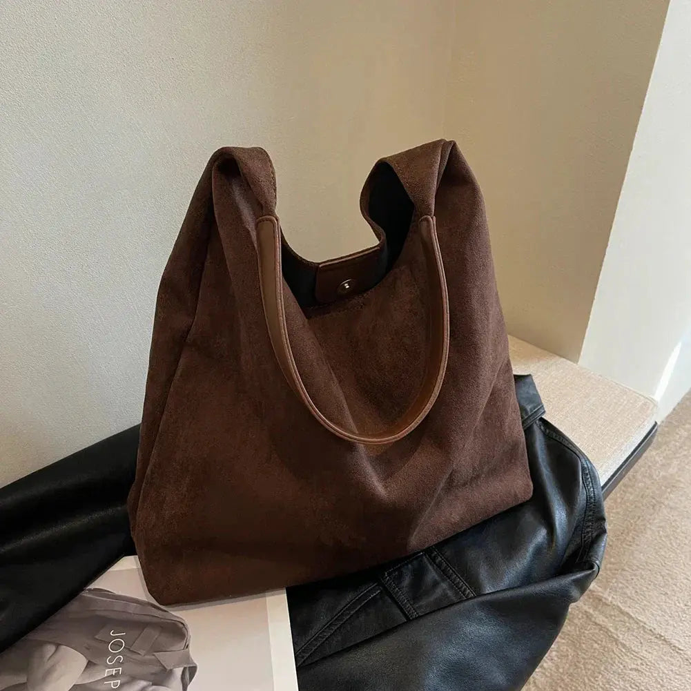 Suede Tote Bag – Stylish Everyday Handbag for Women