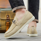 Men's Breathable Penny Loafers - Slip-On Casual Shoes