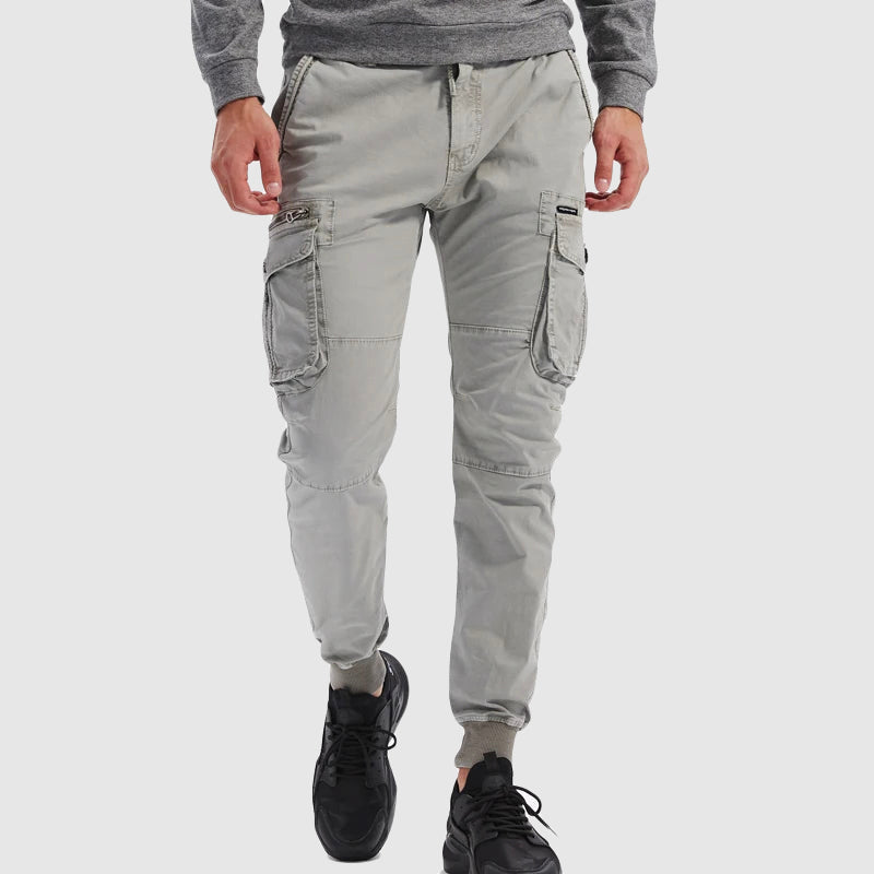 Men's Slim Fit Cargo Jogger Pants – Multi-Pocket Design