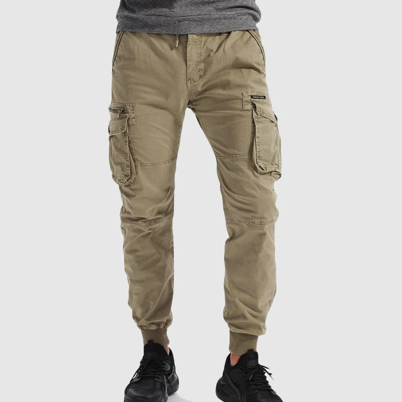 Men's Slim Fit Cargo Jogger Pants – Multi-Pocket Design