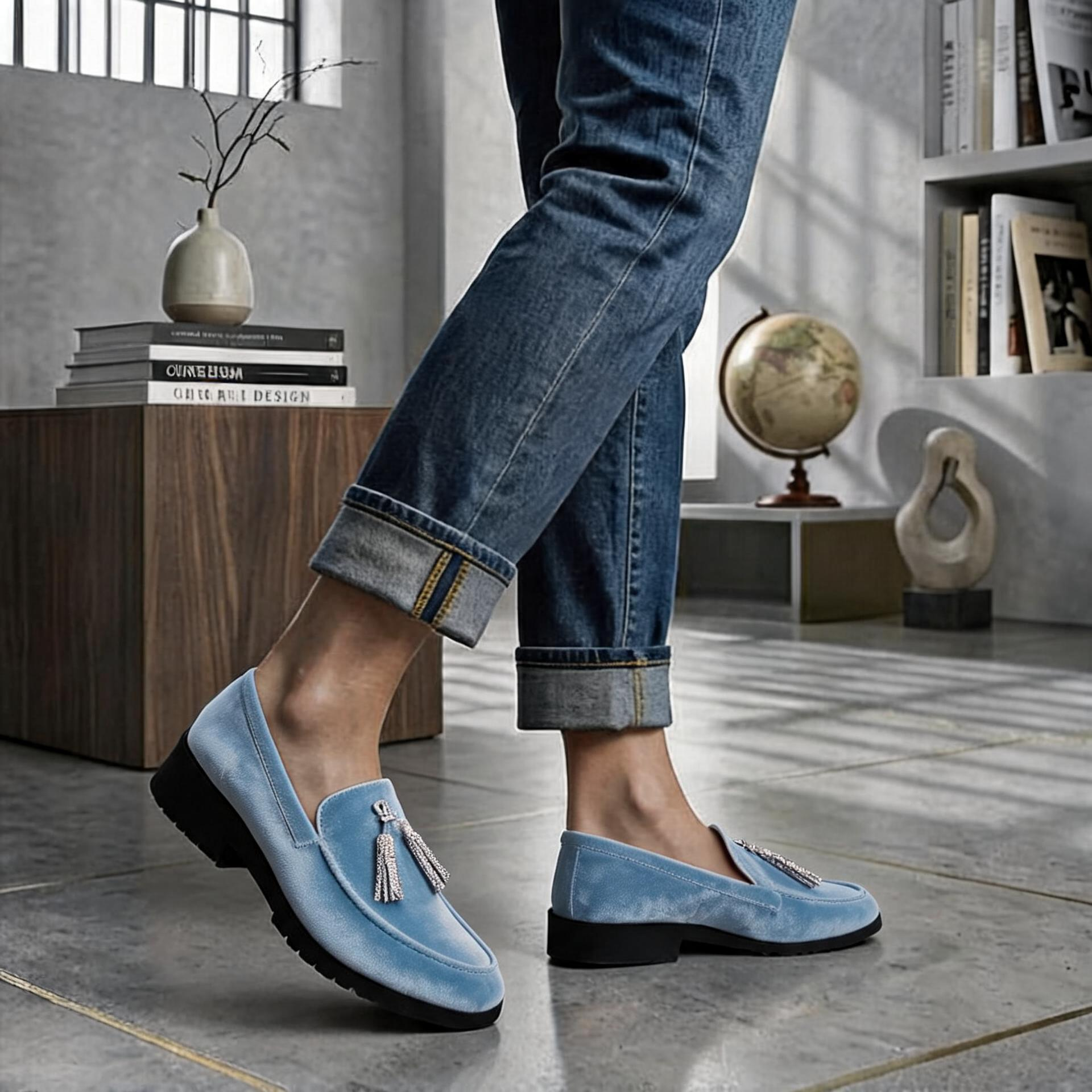 Women's Orthopedic Fringe Loafers - Closed Toe Slip On Cushion Sole