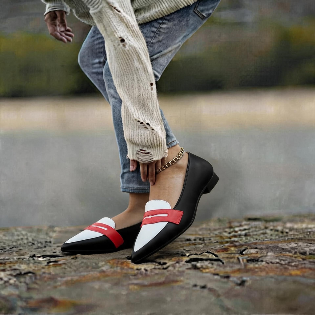 Women’s Orthopedic Casual Loafers - Arch Support Pointed Toe Dress Shoes