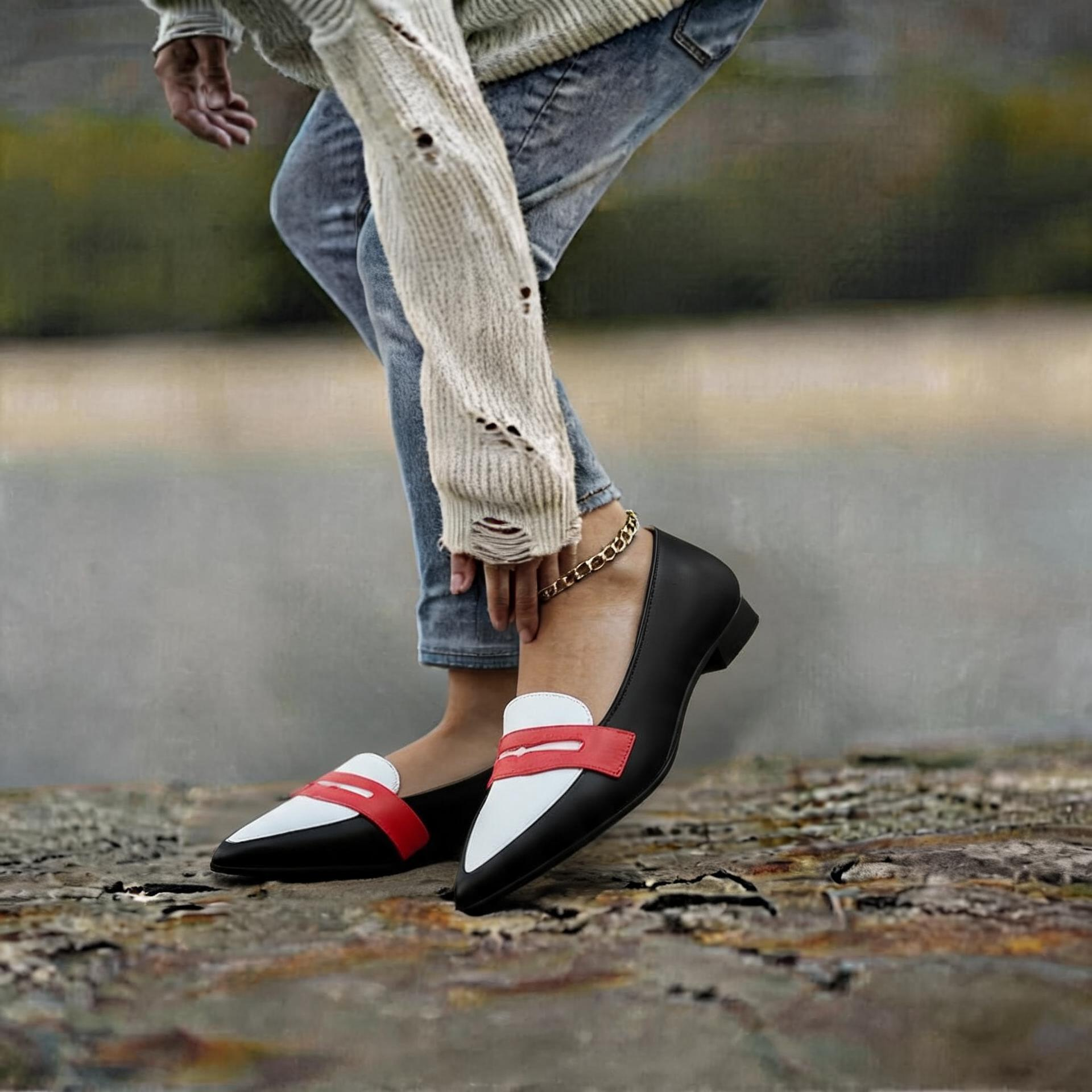 Women’s Orthopedic Casual Loafers - Arch Support Pointed Toe Dress Shoes