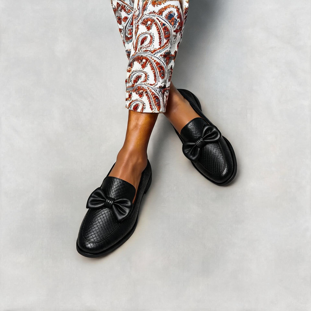Women's Orthopedic Bow Tie Loafers -  Slip-On Casual Breathable Shoes
