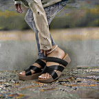 Women's Arch Support Orthopedic Sandals - Slip On Rubber Sole Lightweight Shoes
