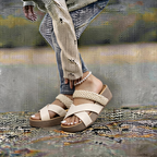 Women's Arch Support Orthopedic Sandals - Slip On Rubber Sole Lightweight Shoes