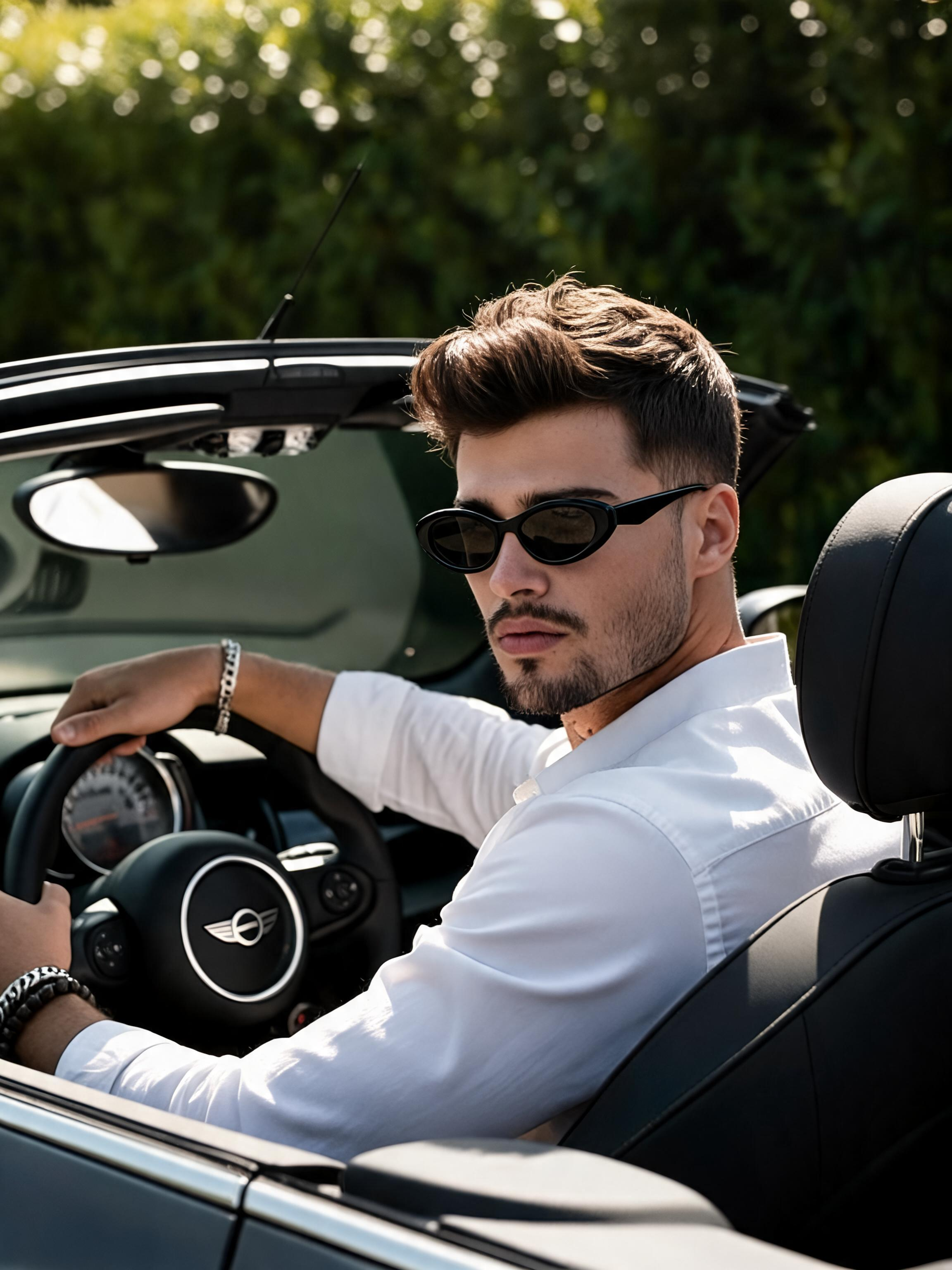 Unisex Oval Sunglasses - Cat Eye Vintage Polarized Lens