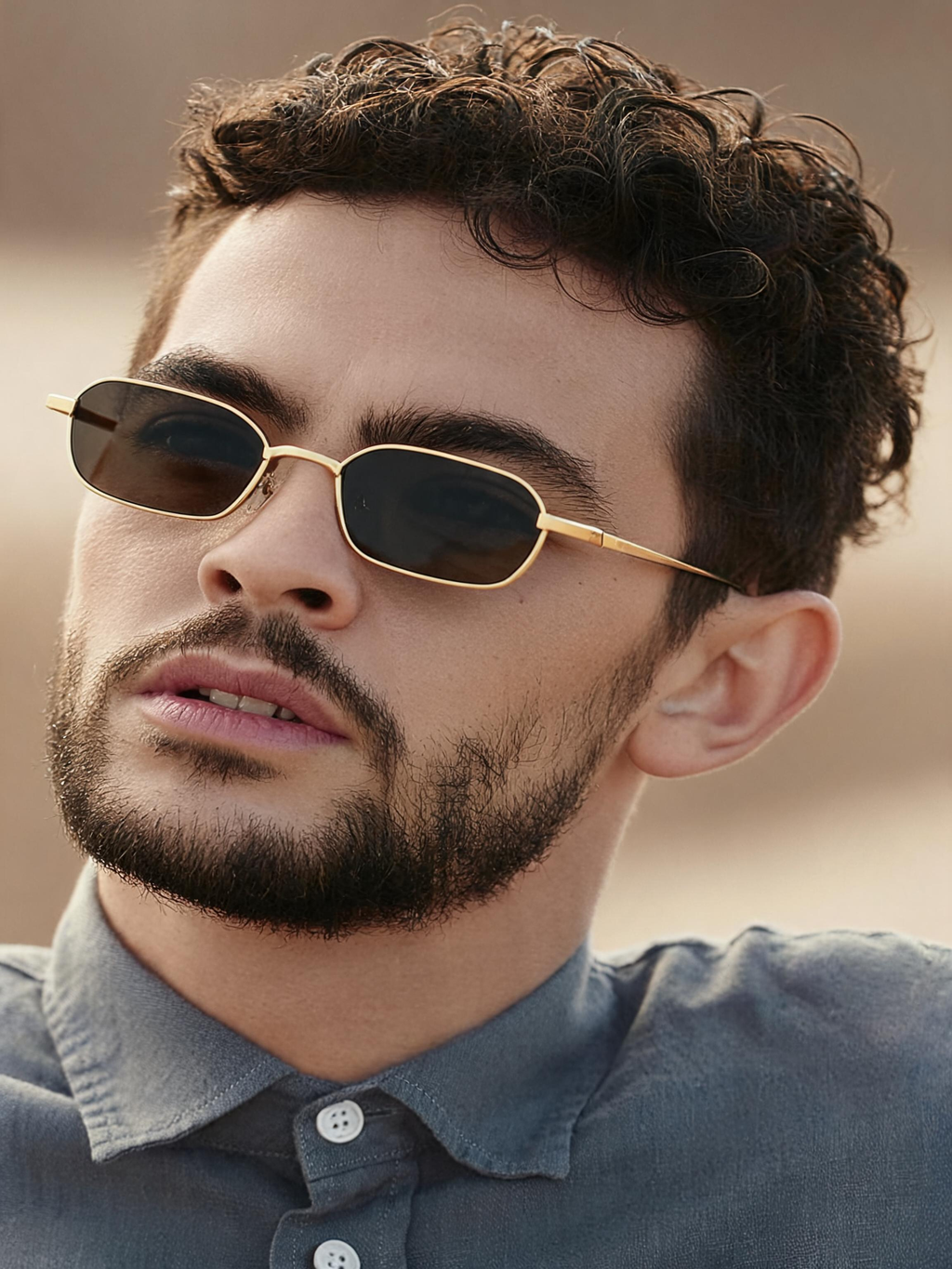 Unisex Stylish Rectangle Sunglasses - UV Protection Polarized Glasses