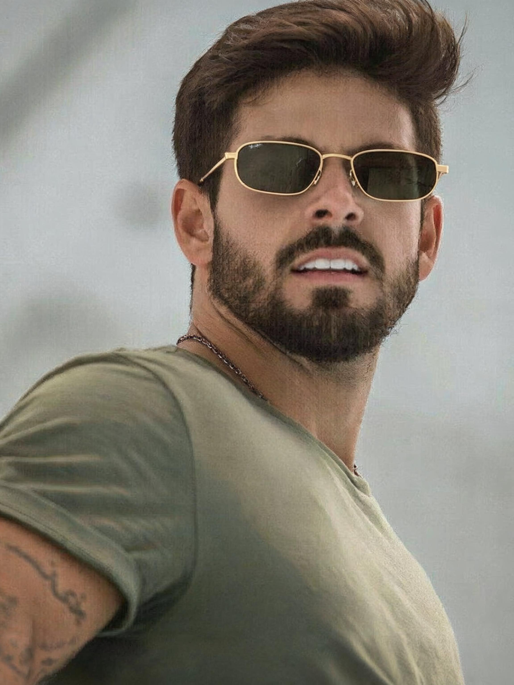 Unisex Stylish Rectangle Sunglasses - UV Protection Polarized Glasses