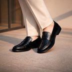 Women's Orthopedic Embossed Loafers - Croco Leather Printed Stylish Shoes