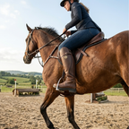 Bottes de équitation en cuir imperméables pour femmes