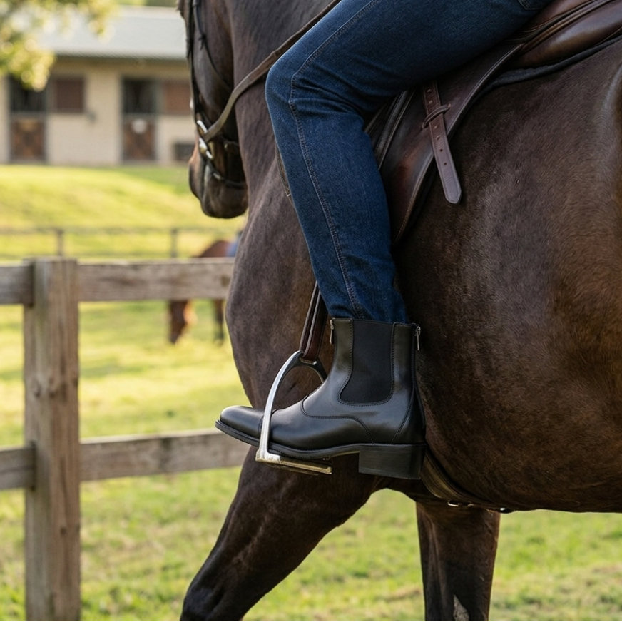Bottes de équitation pour hommes - Bottes Chelsea élastiquées britanniques