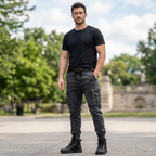 Men's Slim Fit Cargo Jogger Pants – Multi-Pocket Design