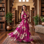 Women's Floral Chiffon Dress – Lightweight Flowy Design