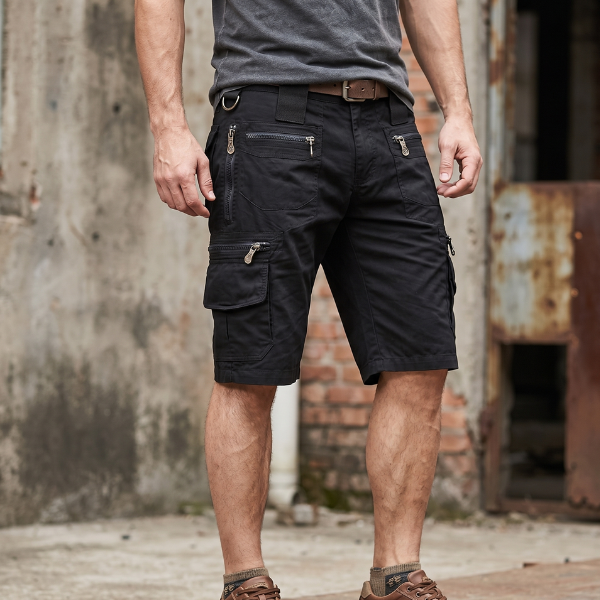 Men's Cargo Shorts – Multi-Pocket Casual Design