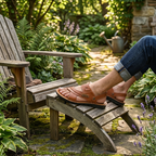 Men's Leather Open-Toe Sandals - Adjustable Back Strap Slip On Shoes