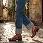 Women's Orthopedic Round Toe Loafers – Leopard Print Walking Shoes