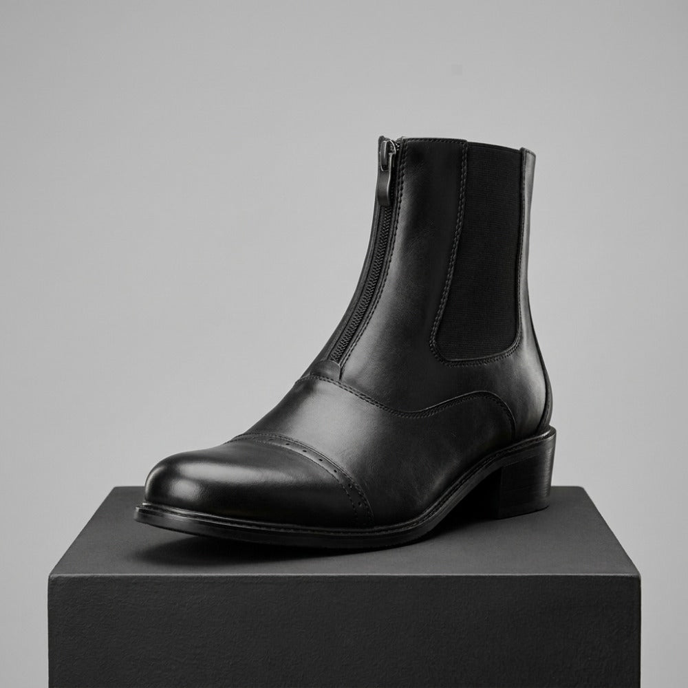 Bottes de équitation pour hommes - Bottes Chelsea élastiquées britanniques