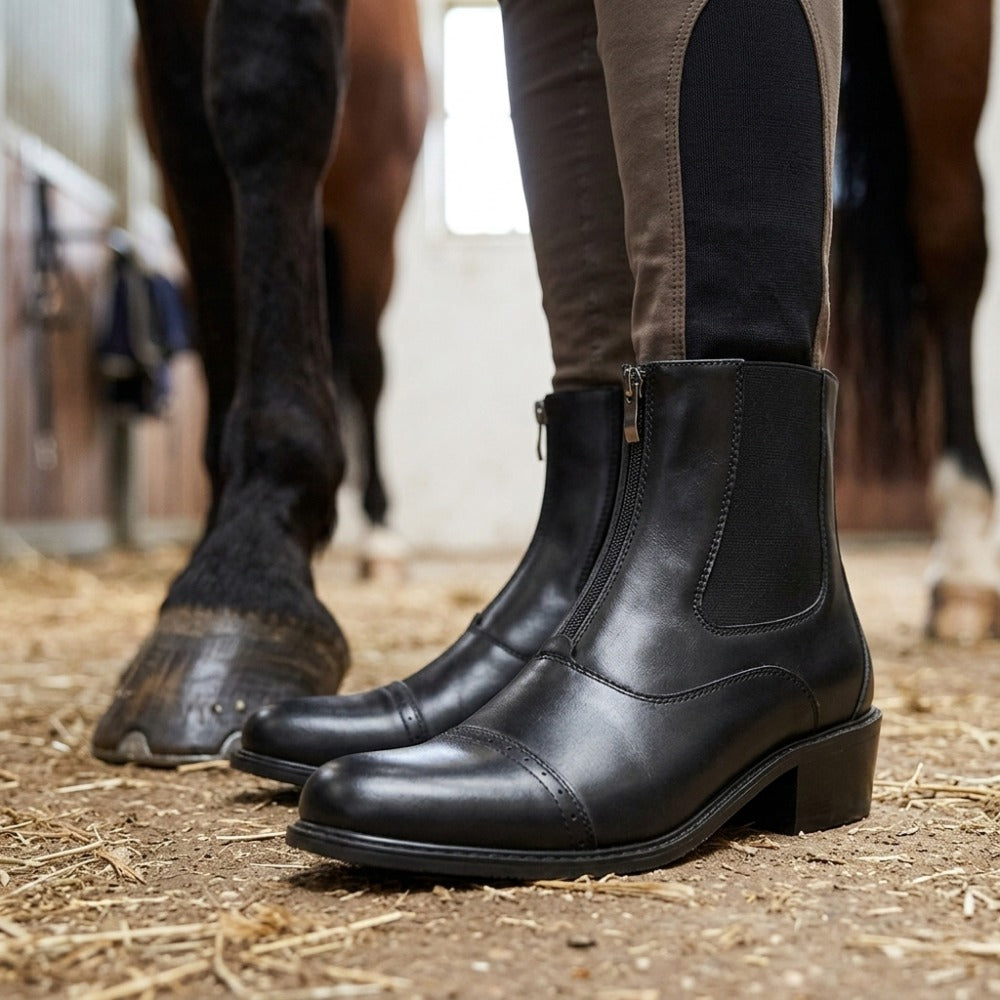 Bottes de équitation pour hommes - Bottes Chelsea élastiquées britanniques