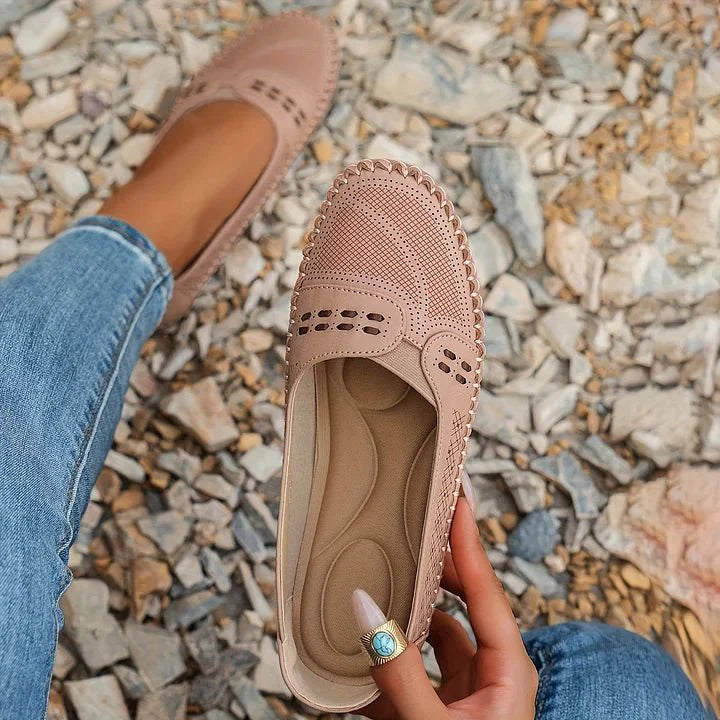 Women's Orthopedic Slip-On Loafers - Flat, Soft Sole Casual Shoes