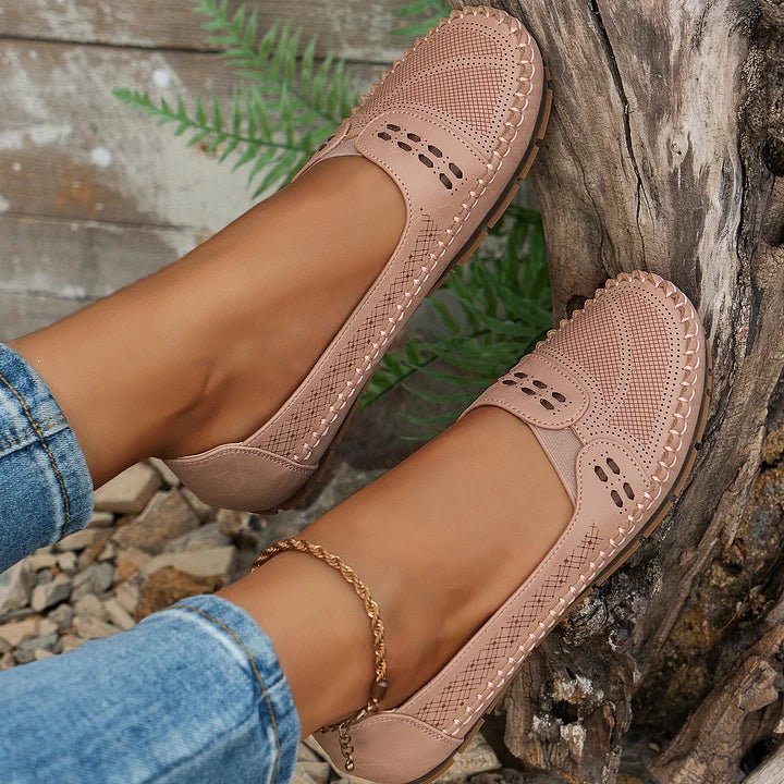 Women's Orthopedic Slip-On Loafers - Flat, Soft Sole Casual Shoes