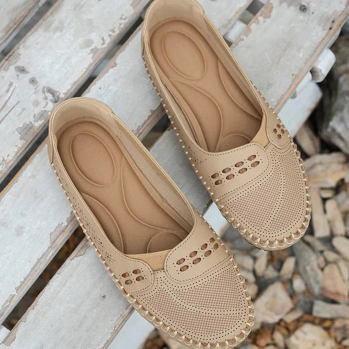 Women's Orthopedic Slip-On Loafers - Flat, Soft Sole Casual Shoes