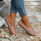 Women's Orthopedic Slip-On Loafers - Flat, Soft Sole Casual Shoes
