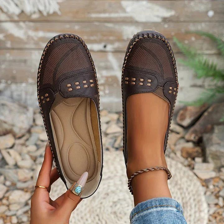 Women's Orthopedic Slip-On Loafers - Flat, Soft Sole Casual Shoes