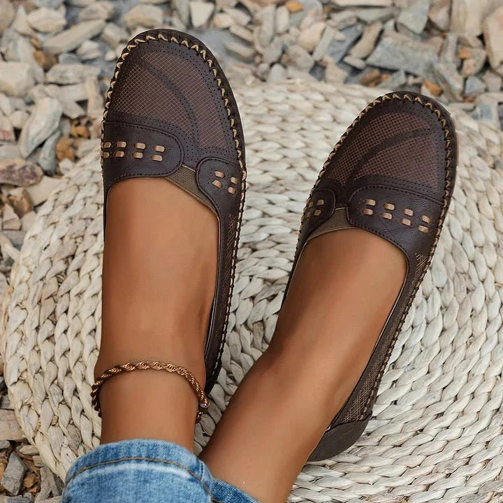 Women's Orthopedic Slip-On Loafers - Flat, Soft Sole Casual Shoes