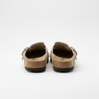 Womens Elegant Clogs with side buckle, smart sandles Cara Ldn