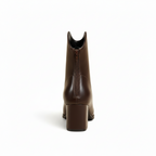 Womens Ankle Boots – leather with block heel Cara Ldn