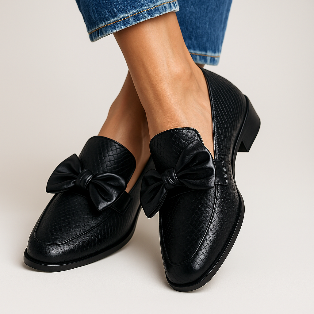 Women's Orthopedic Bow Tie Loafers -  Slip-On Casual Breathable Shoes