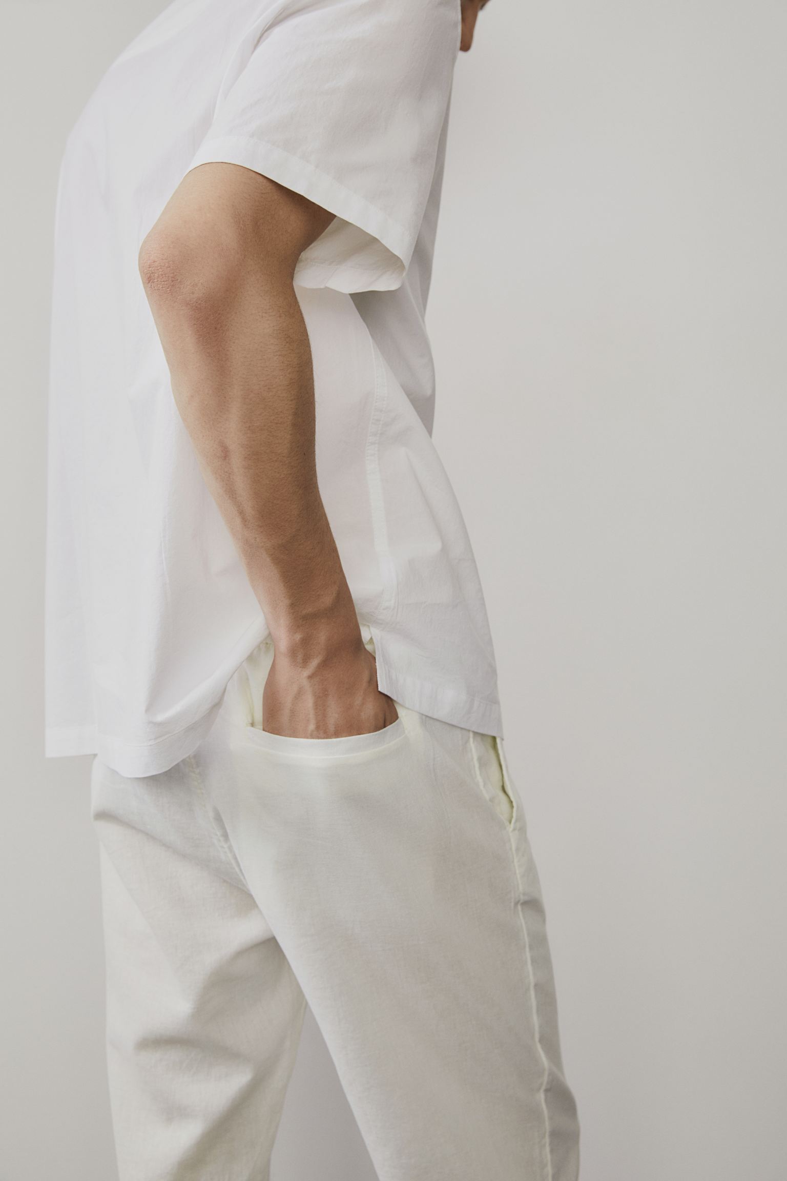Men's Casual Trousers, Relaxed Fit Drawstring Trousers – Elasticated Waist