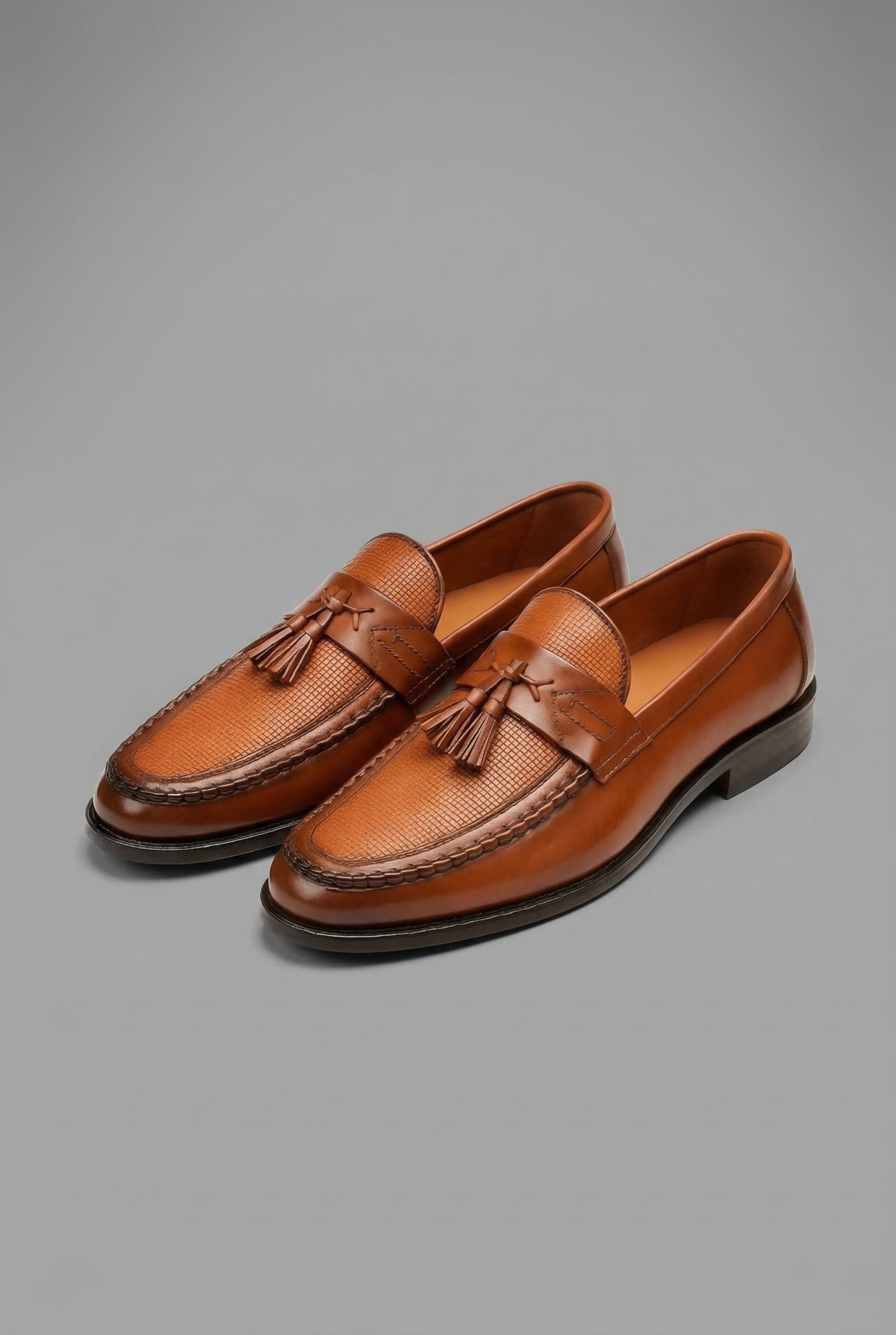 Men’s Classic Slip On Leather Loafers with Tassel