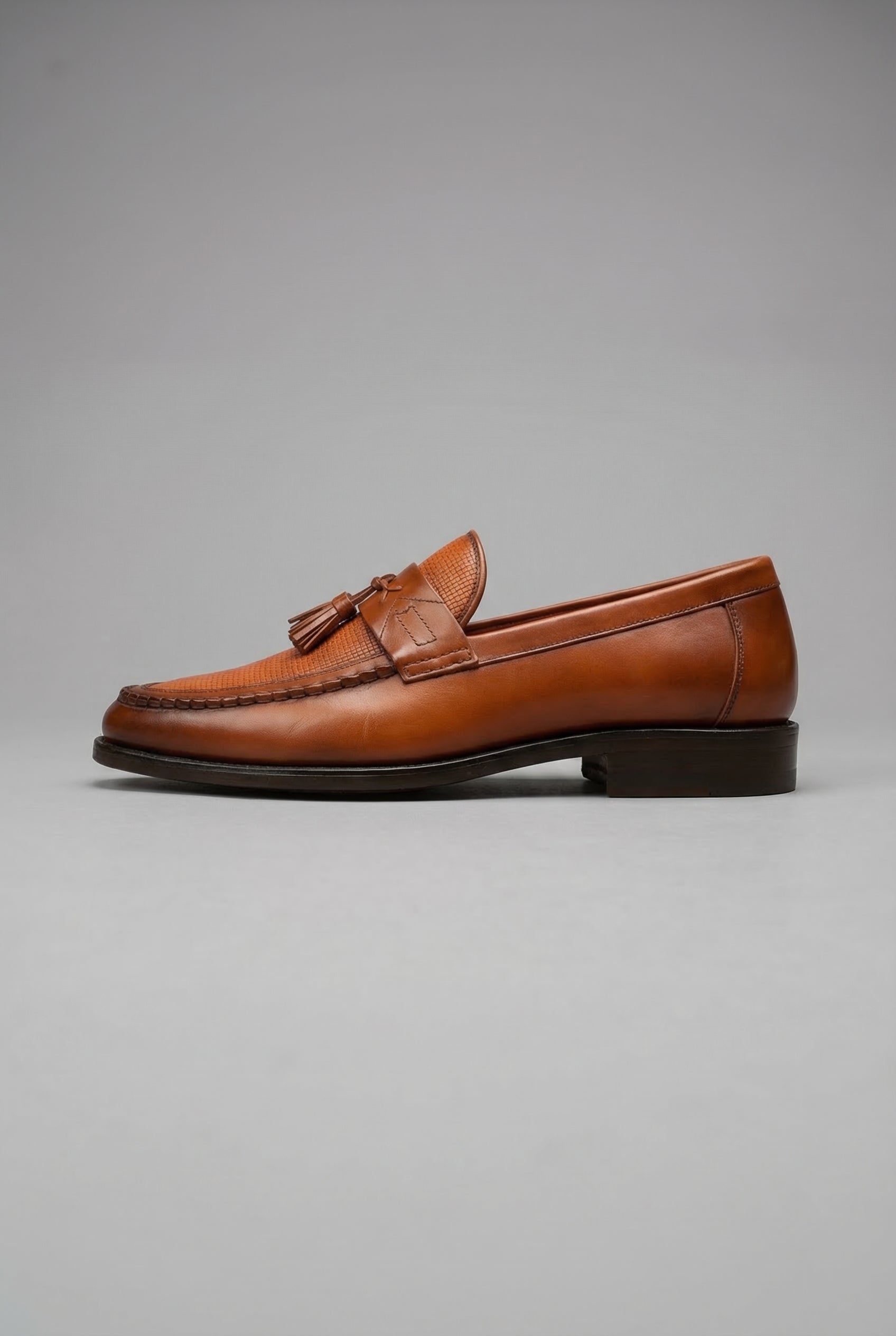 Men’s Classic Slip On Leather Loafers with Tassel